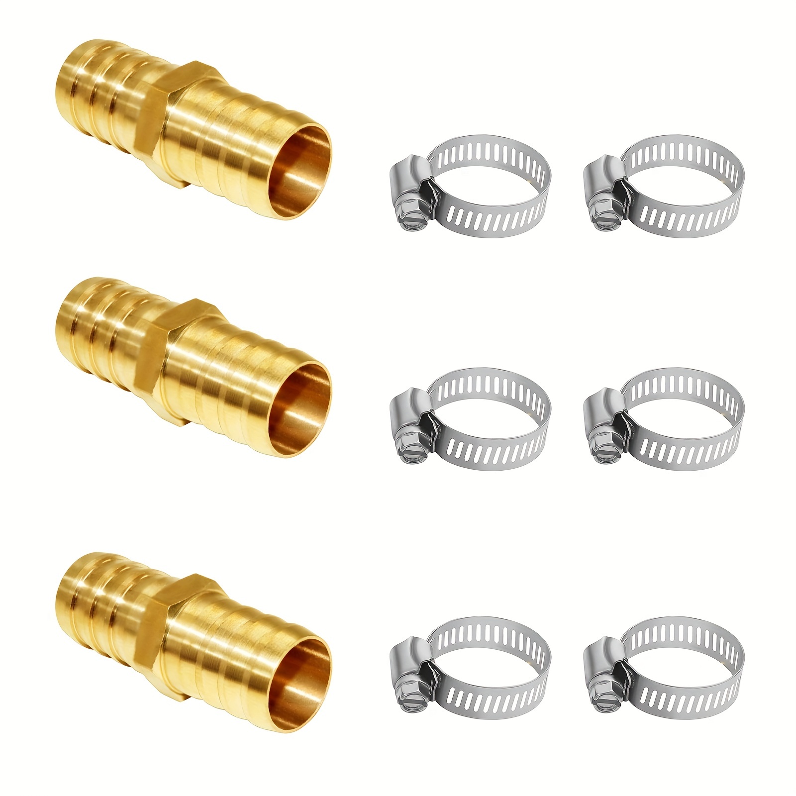 Pex Fittings Tee Brass Fittings Barb Crimp Pex Pipe Fitting - Temu