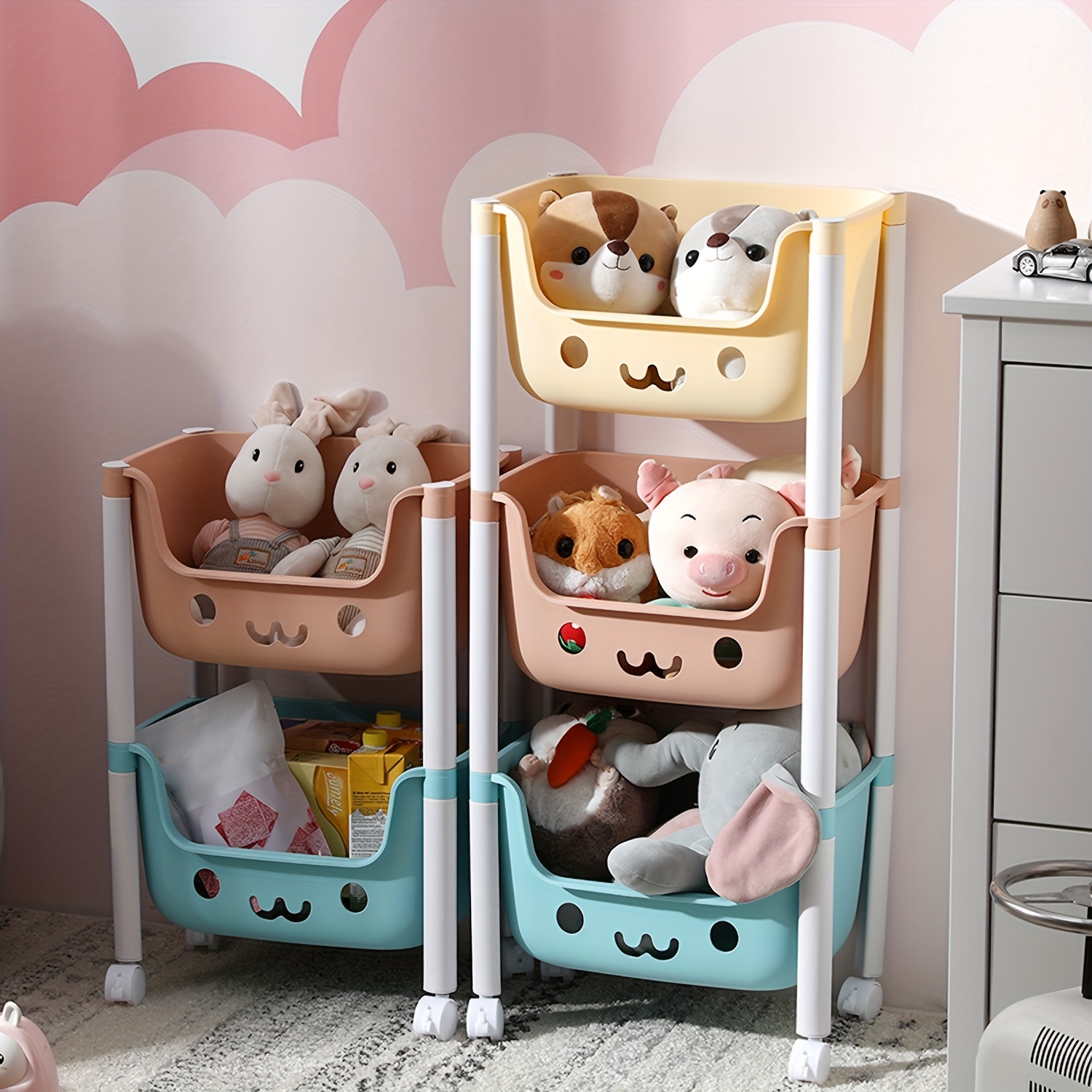 Bath Toy Storage Organizer Basket Toy Organizers And Storage - Temu