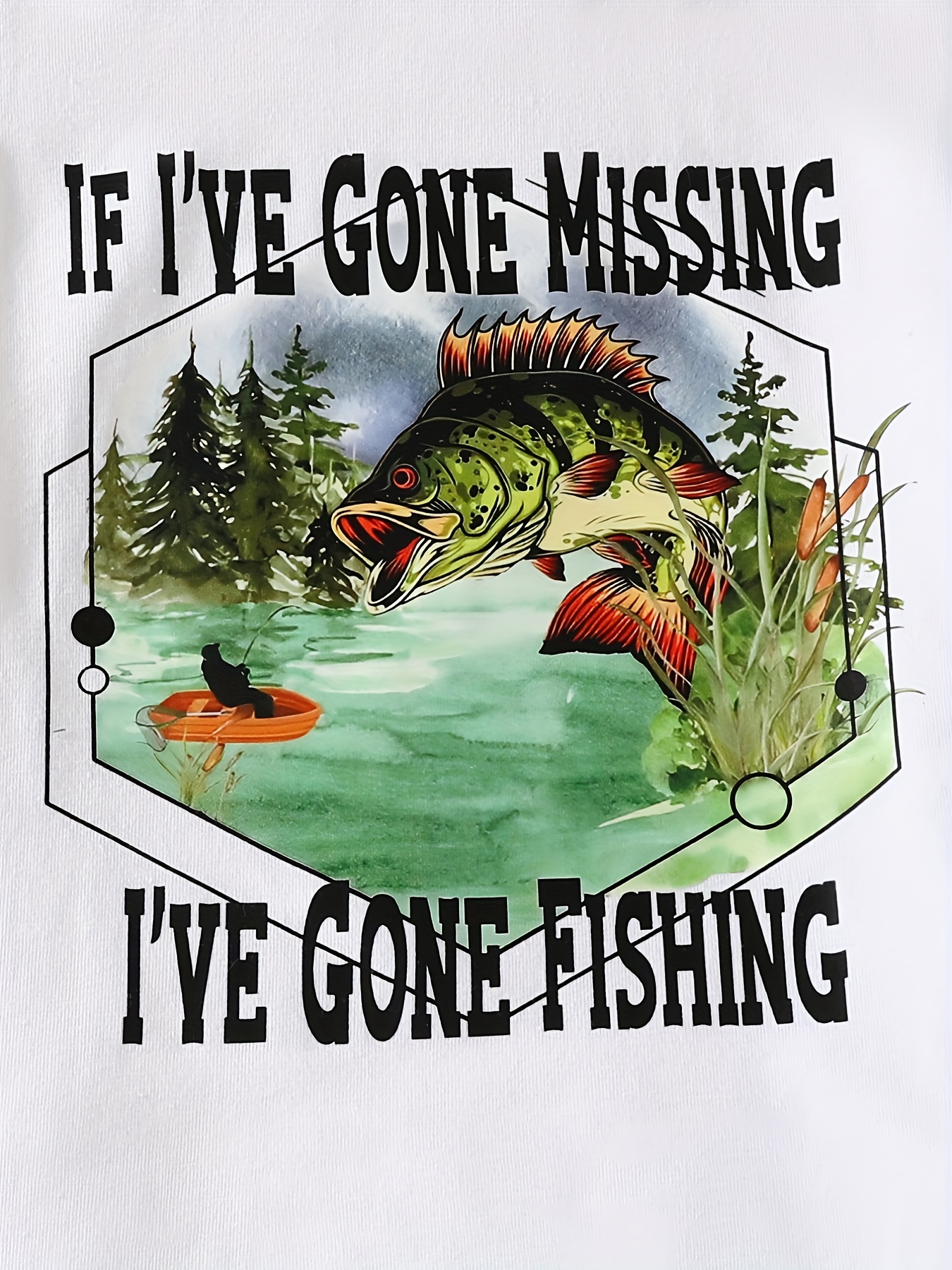 Baby Boys  've Gone Missing 've Gone Fishing T shirt - Temu Canada