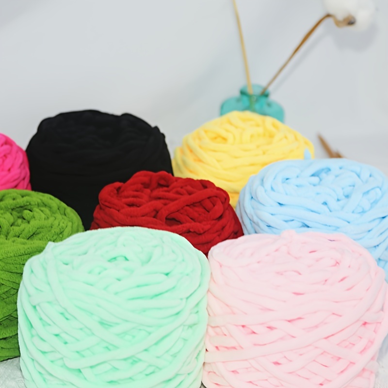 1 Roll Chenille Yarn, Multicolor Wool Yarn Ball, Used For Diy Knitting Such  As Scarf And Sweater