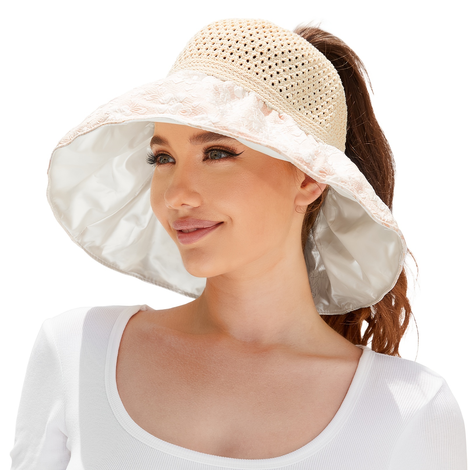 Sun Hats For Women Uv Protection Sun Visor Wide Brim Summer Hats