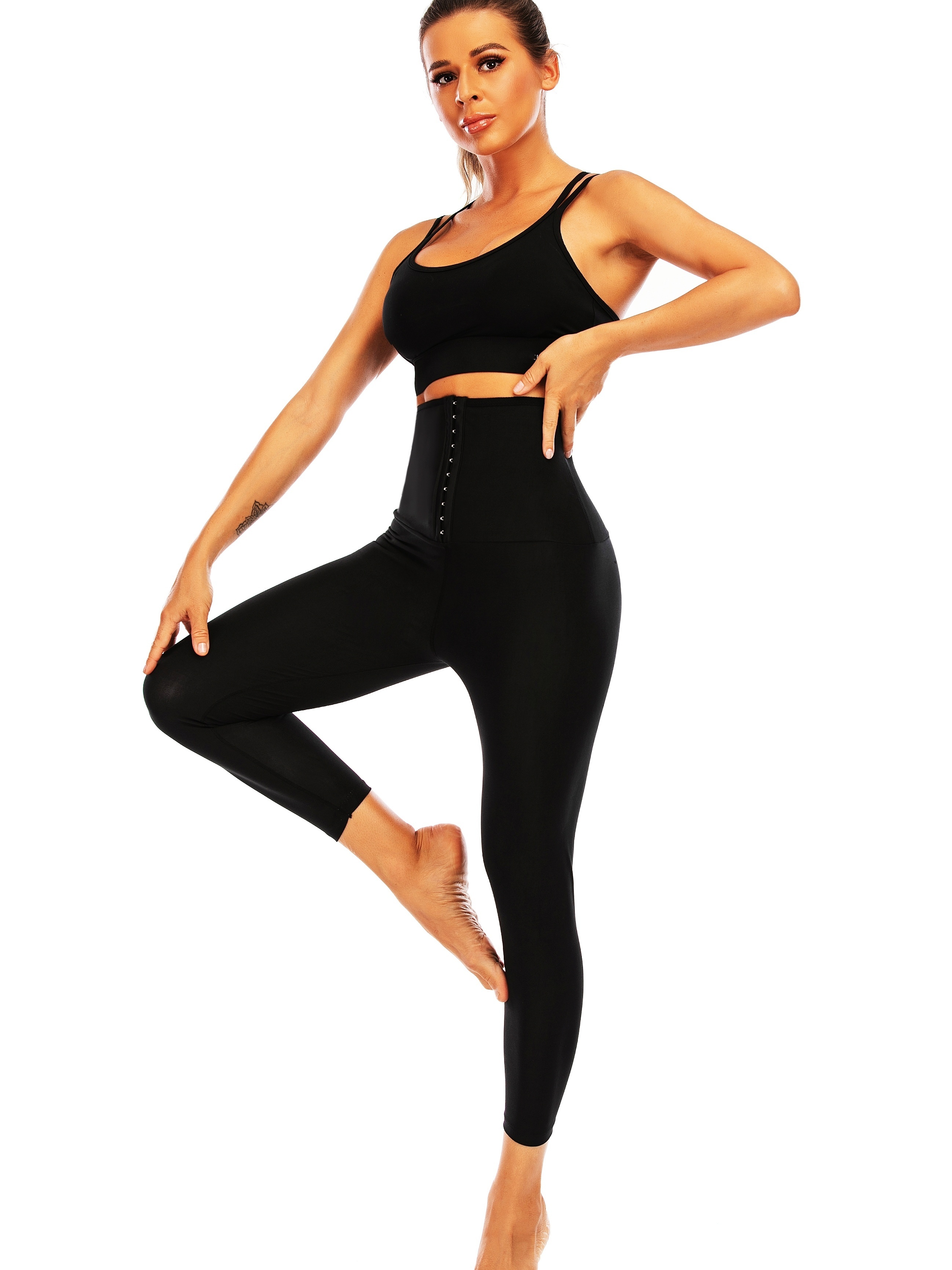 Sauna Leggings Women Sweat Sauna High Waist Compression - Temu Canada