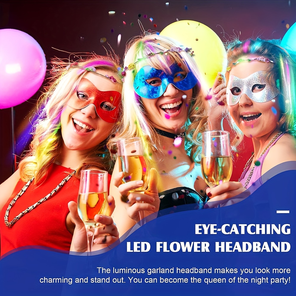 Accessories Birthday Parties, Flower Headbands Led Lights