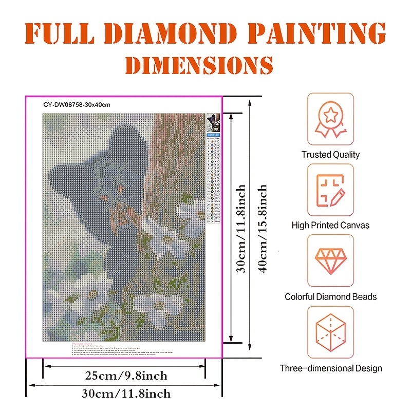 Diy Black Horse Animal Pattern Diamond Painting Set Mosaic - Temu