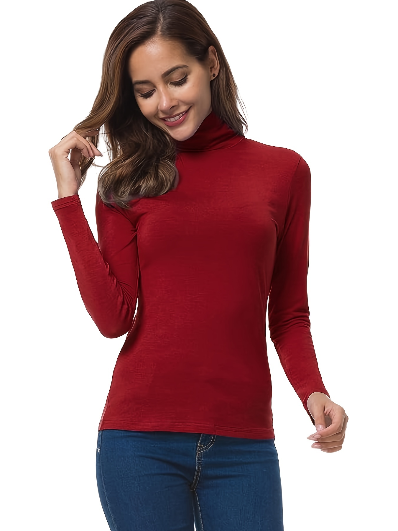 Women's Favorite Long-sleeve Turtleneck - Solid