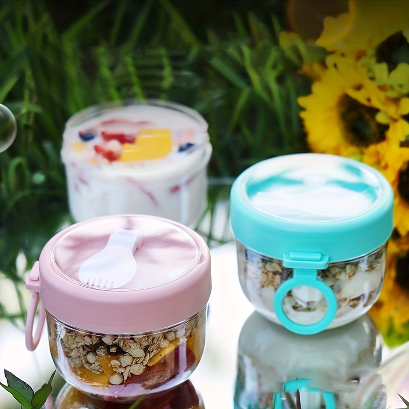 Breakfast Oatmeal Cup Portable Soup Container Milk Thermos Bottle With  Spoon 