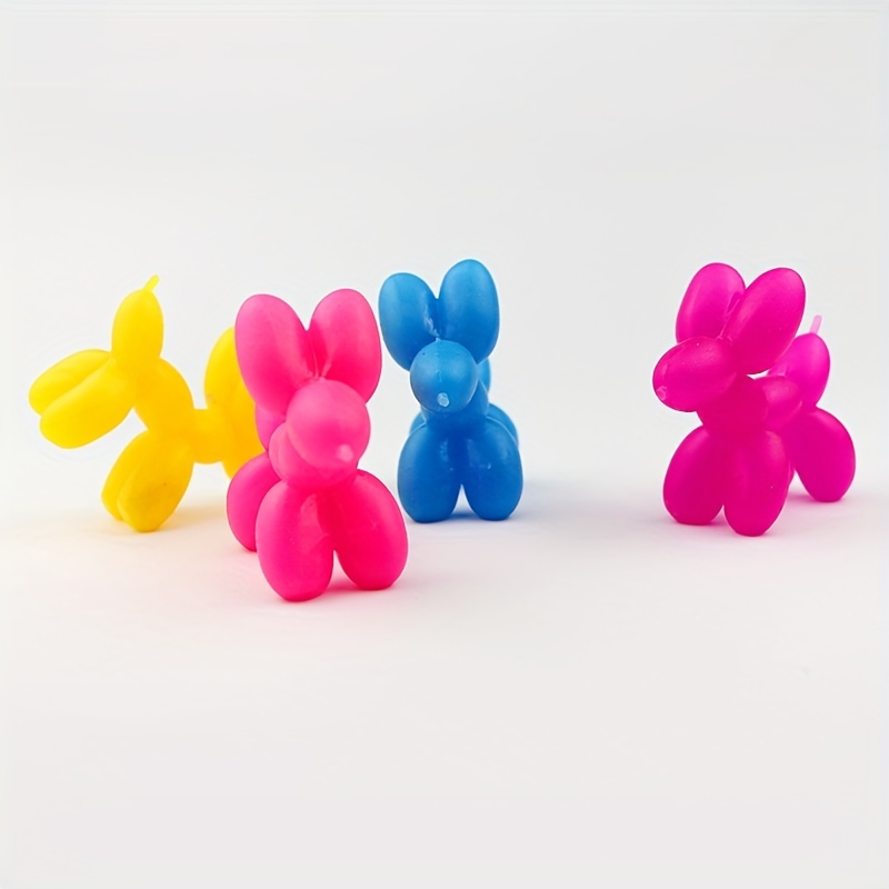 Colorful Balloon Dog Stretching Fidget Toy