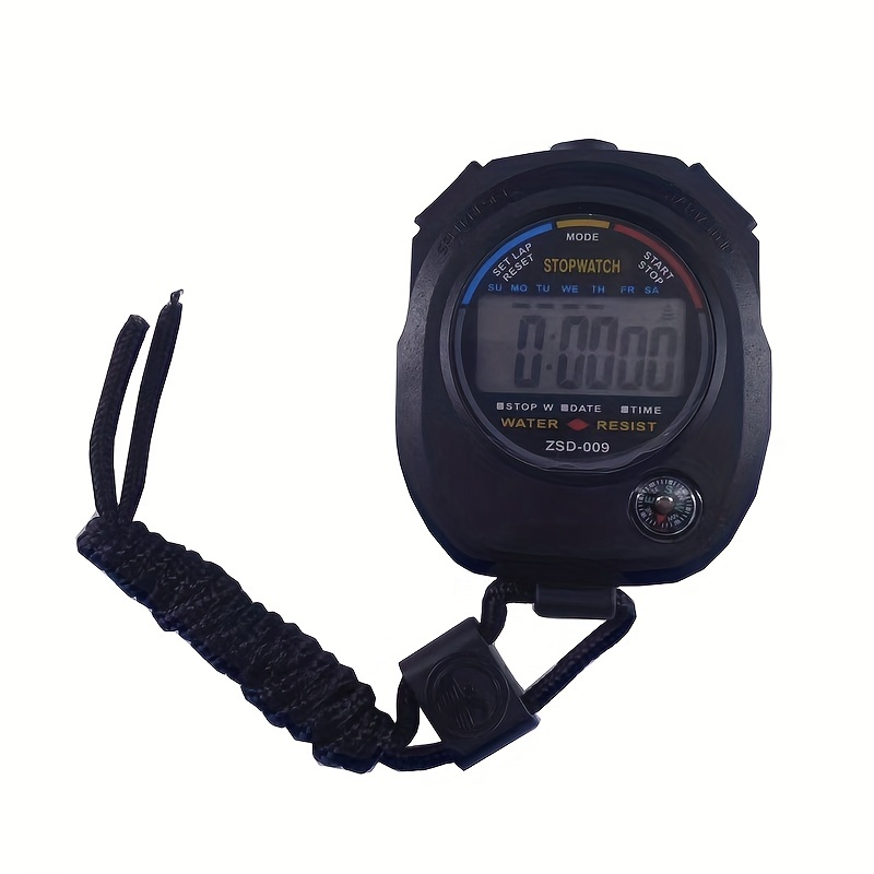 Sports Stopwatch Timer Waterproof Digital Stopwatch with Date Time