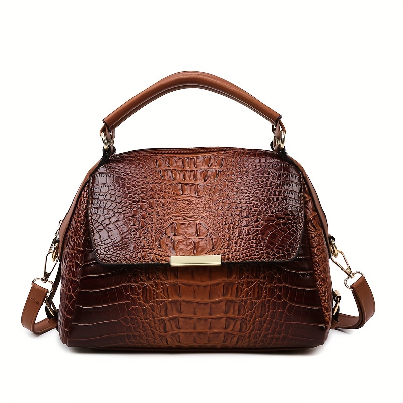 Croc print hot sale crossbody bag