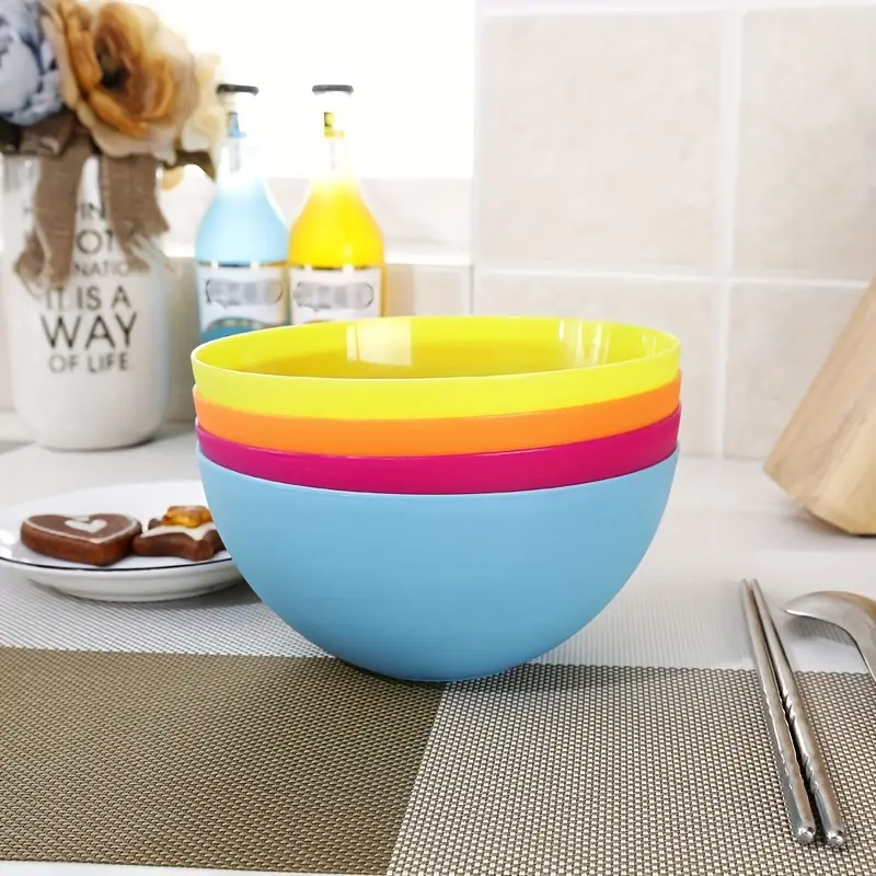 Plastic Mixing Bowl Set, Non-toxic Salad Mixing Bowls, For Food