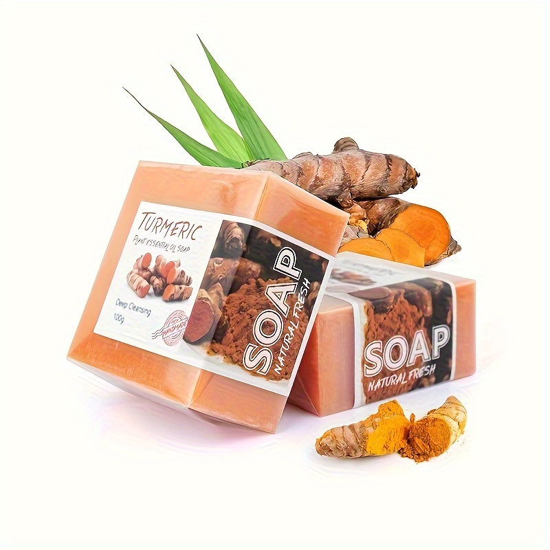 

100g Turmeric Handmade Soap Cleansing And Bathing Soap To Remove Oil And Clean Skin