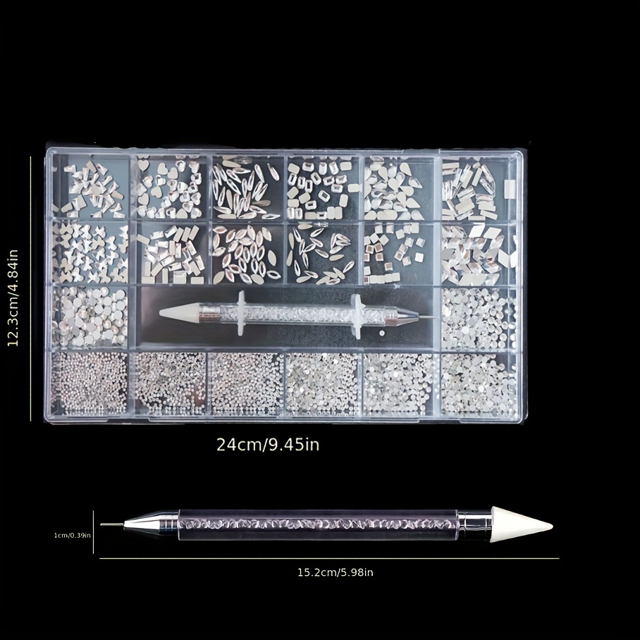 6 rejillas de diamantes de imitación transparentes diamantes - Temu