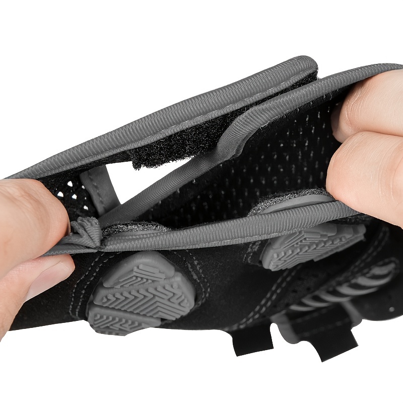 Moreok Gel Biker Gloves Comfortable Durable Cycling Gloves Gray