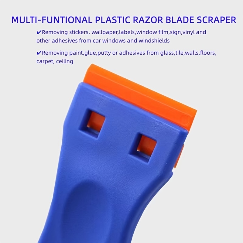 Plastic Razor Blade Scraper Knife Contoured Grip For Easily - Temu