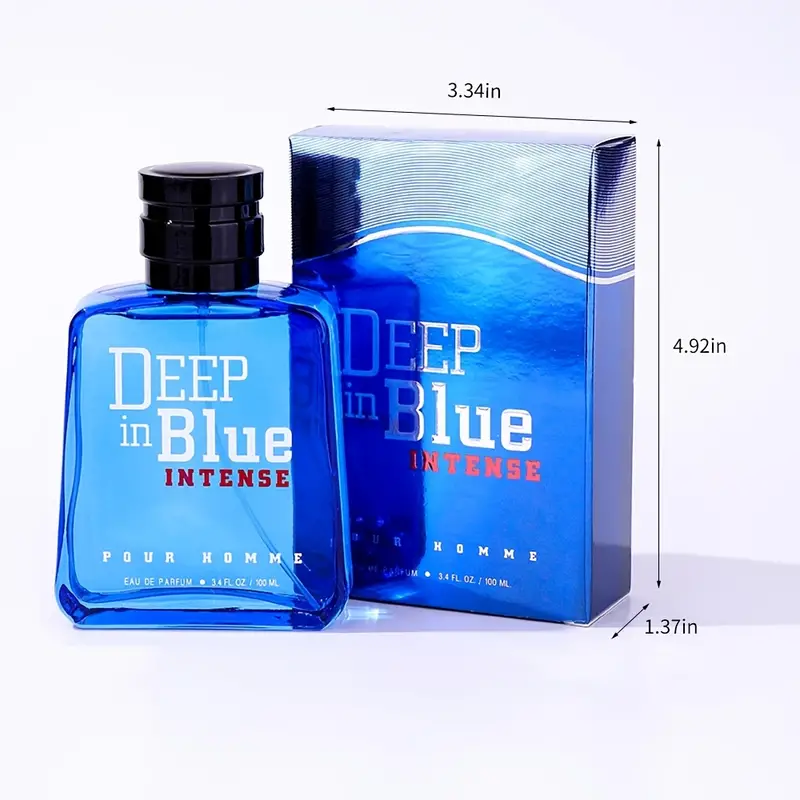 Deep Blue Aquatic Woodiness Perfume Cologne Spray - Long Lasting Eau De  Parfum For Men - Temu