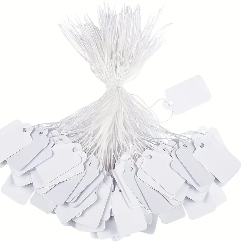 Tag Markup Tags Gift Tags With White Rope With Rope Attached - Temu