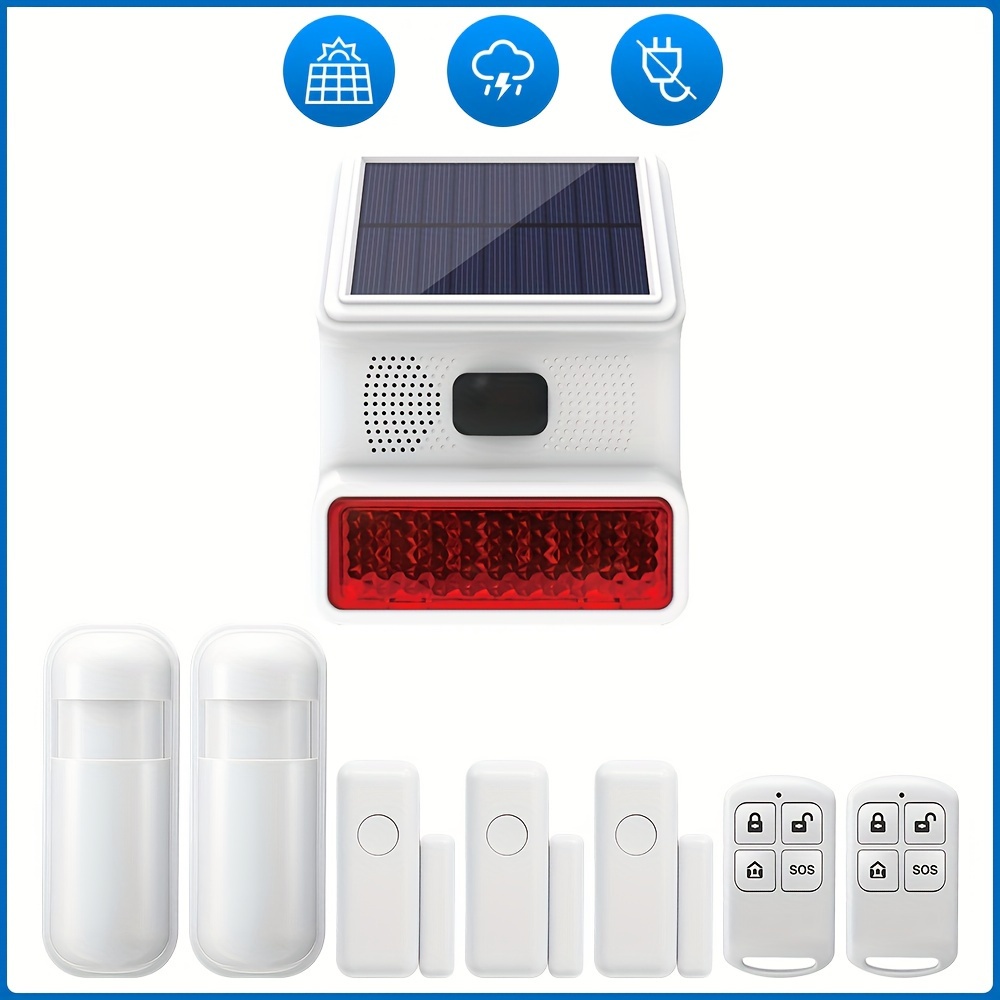 Home alarm with motion sensor and siren 