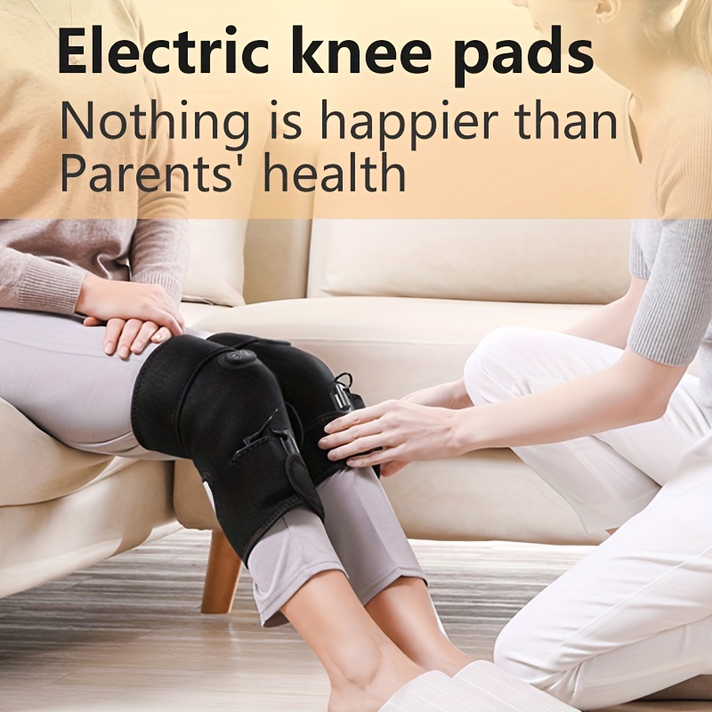 Knee Massager Heated Knee Brace Leg Compression Massager for