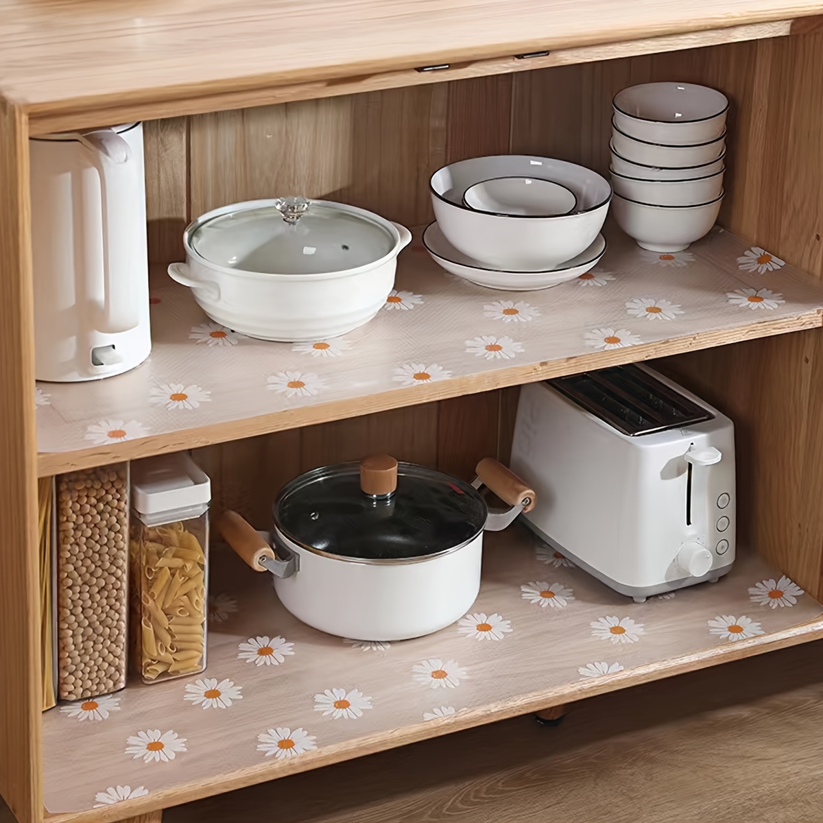 Cabinets Shelf Liners, Non-slip Washable Drawer Liner, Non
