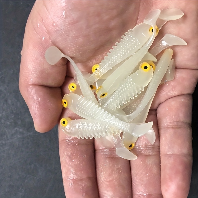 Luminous Soft Fishing Lures Fish Shaped Silicone Bait - Temu