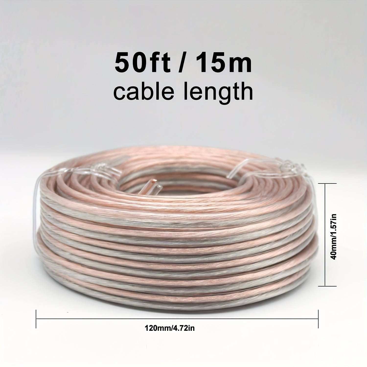 Cables Para Bocinas De Audio Calibre 16 AWG 100 Pies Ft Para Altavoces Casa  Auto