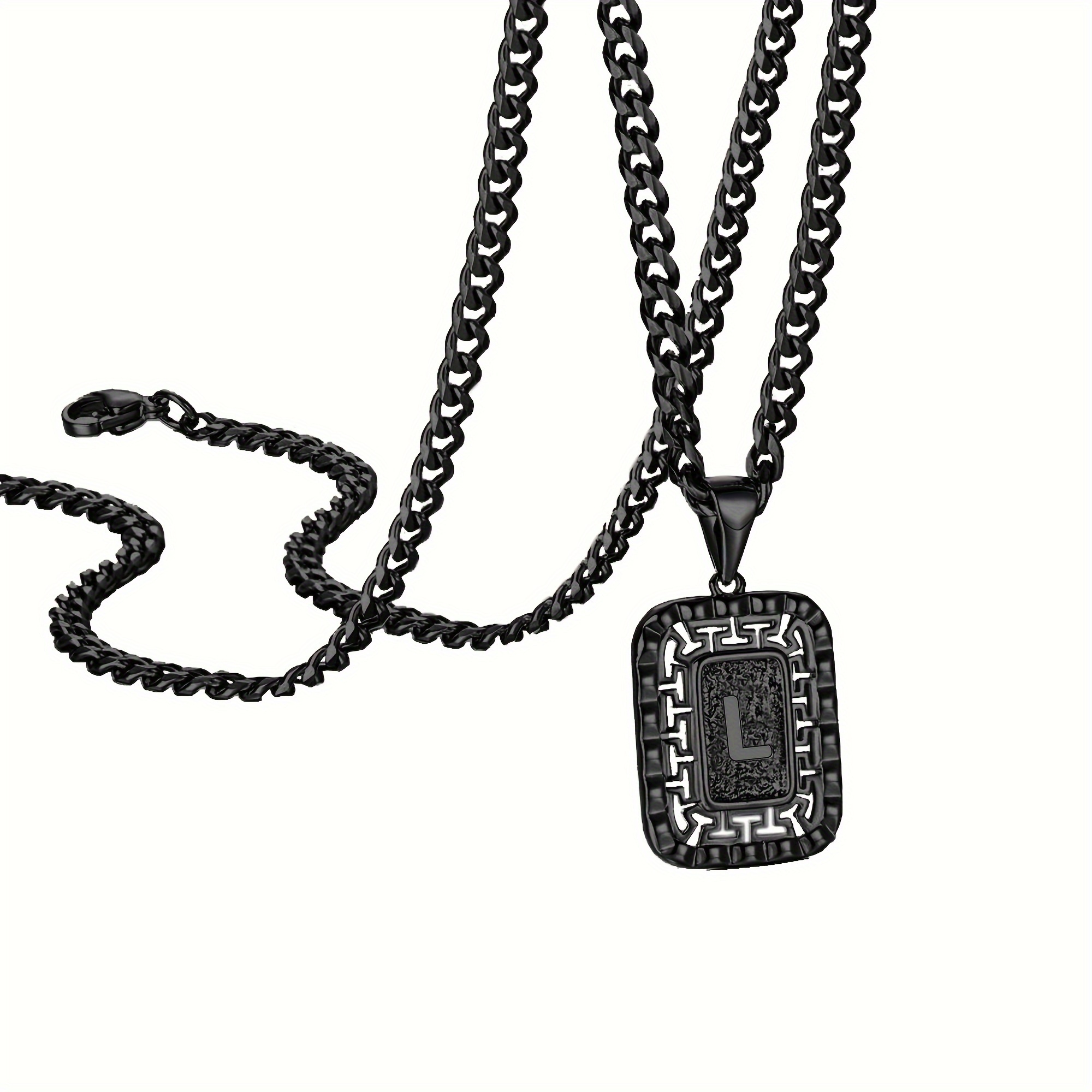 Large Black Dog Tag