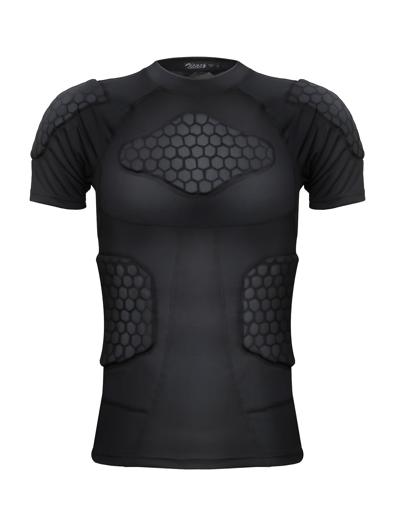 Men's Rib Protector Padded Vest Compression Shirt Training Vest