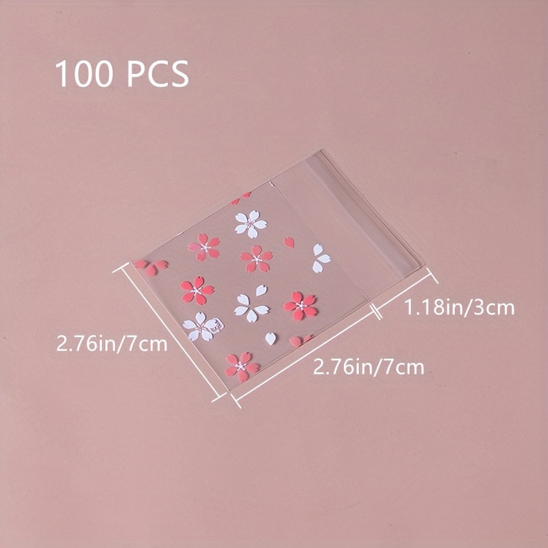 200pcs Adhesive Bags for bakery Small Plastic Bags Wrapper Bags Clear Gift  Bags