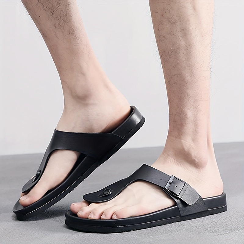 Mens slip on sandals with store arch support