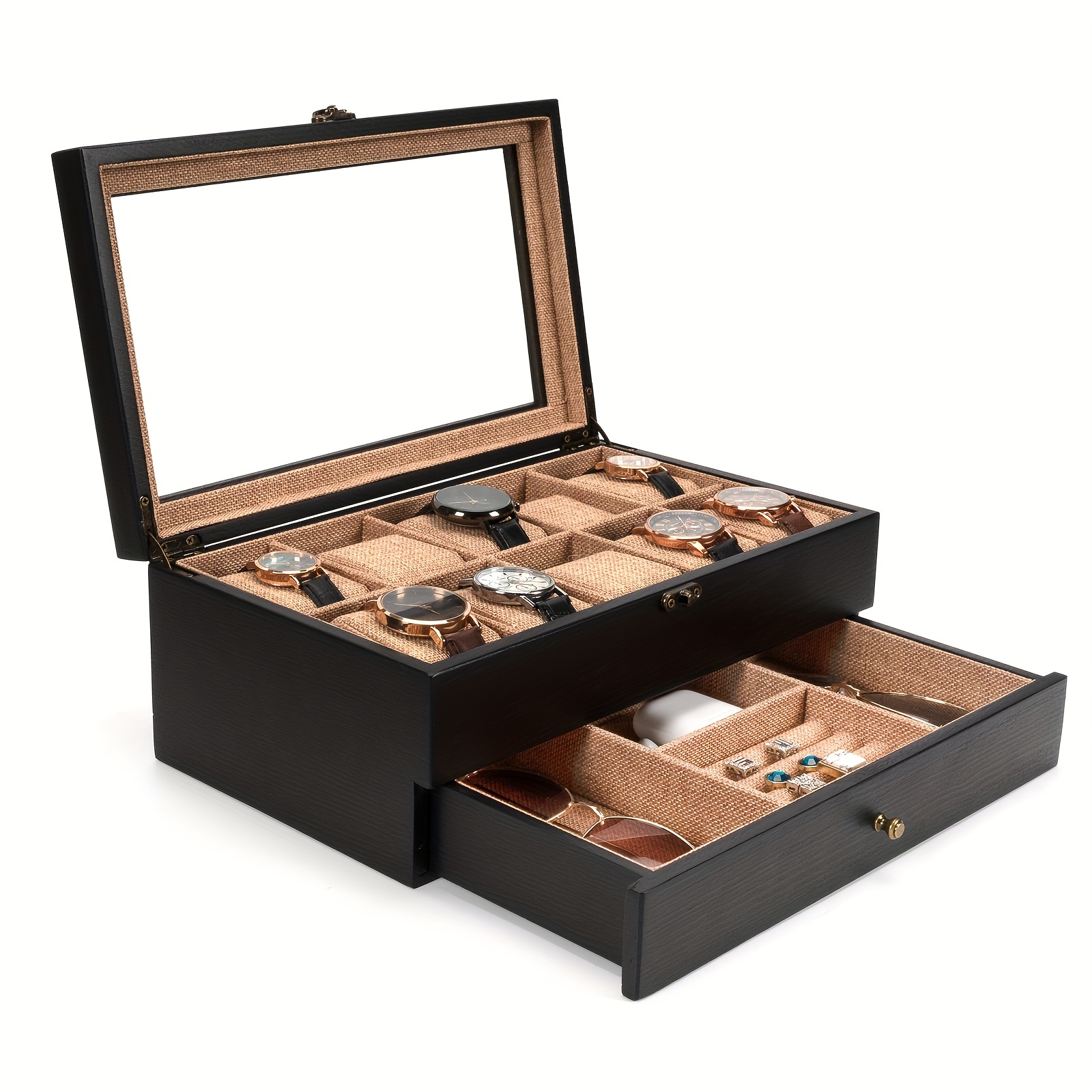 10 Slots Wooden Watch Box | Perfect Men's & Women's Gift | Free Shipping on First Order | Our Store