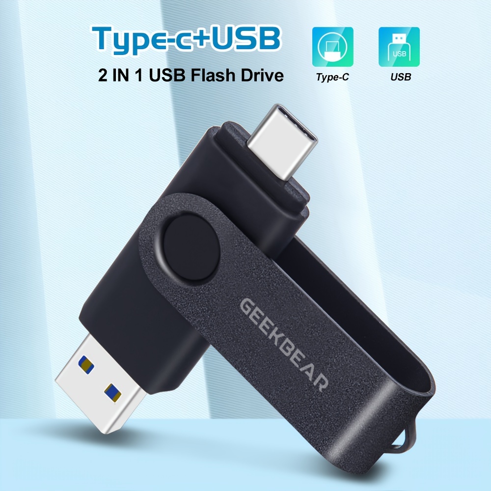 Unidad Flash USB 3,0 4 En 1 De 128GB/256GB/512GB, Memoria USB OTG Para  IPhone, PC, Adaptador USB Micro Tipo C - Temu Spain