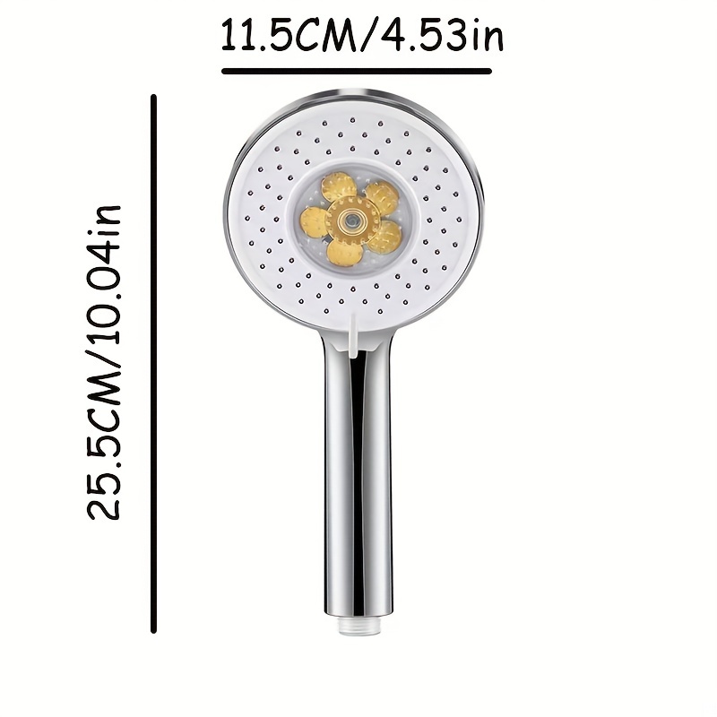 Hand Shower With Turbo Function, With 3-position Adjustable Shower Head,  Pressurized Showerhead For Bathroom, Bathroom Accessories, - Temu