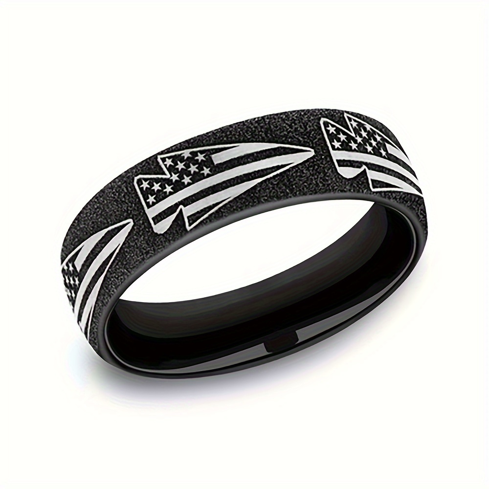 Personality Fashion American Flag Ring Independence Day - Temu United ...