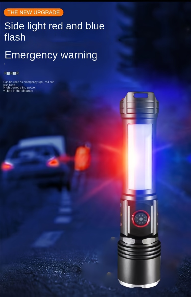 Led Camping Lantern & Usb Rechargeable Flashlight With Power Bank Function