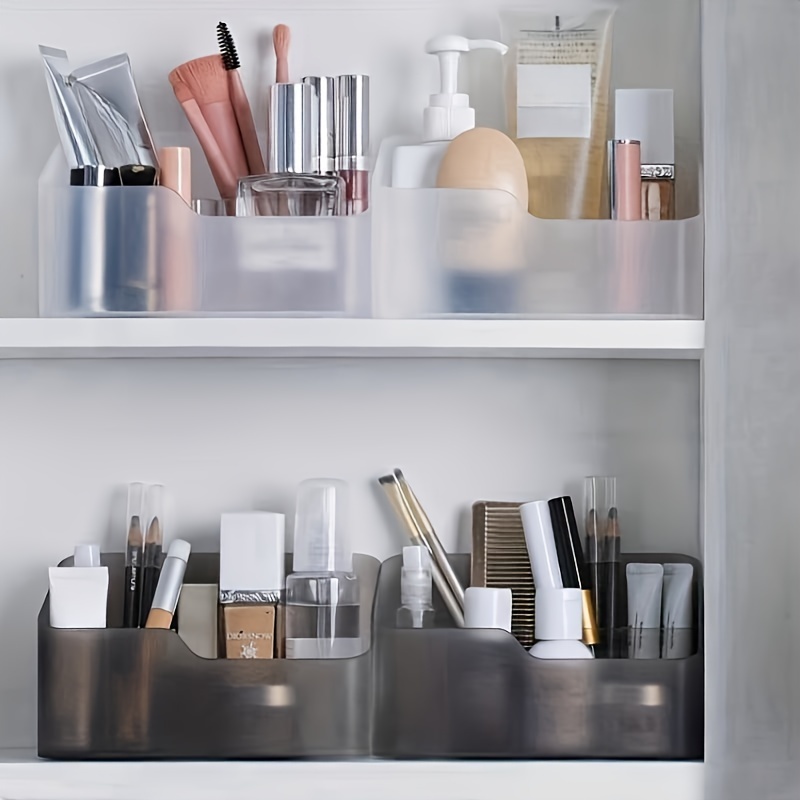 Comprar Caja de almacenamiento de cosméticos, estante para tocador,  escritorio acrílico de belleza, Caja de almacenaje para maquillaje  transparente de gran capacidad