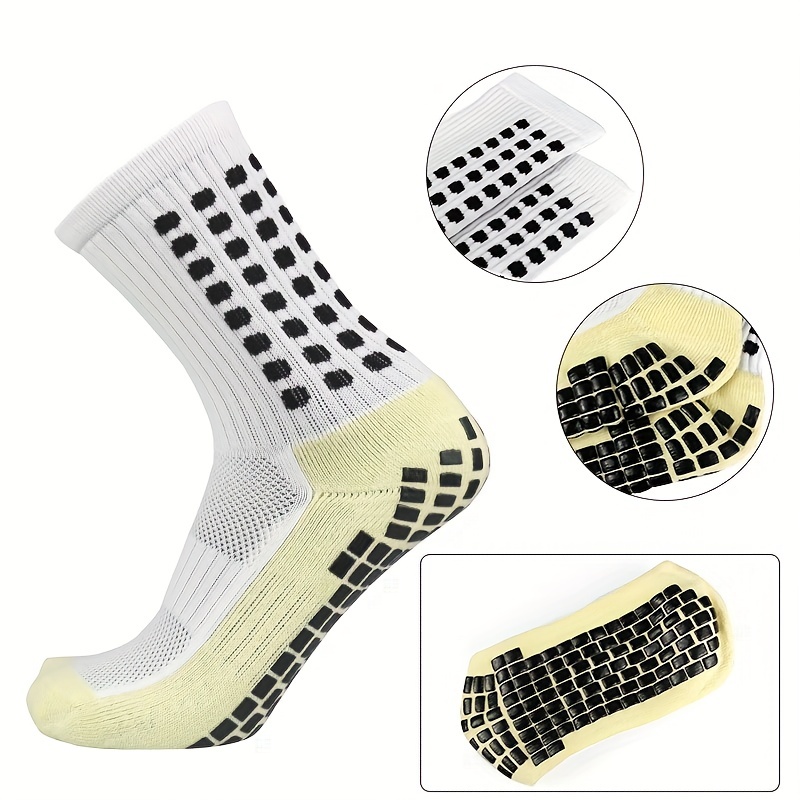 Football Socks Men Women Sports Square Silicone Non-Slip Gripl Socks  Calcetines Antideslizante Futbol