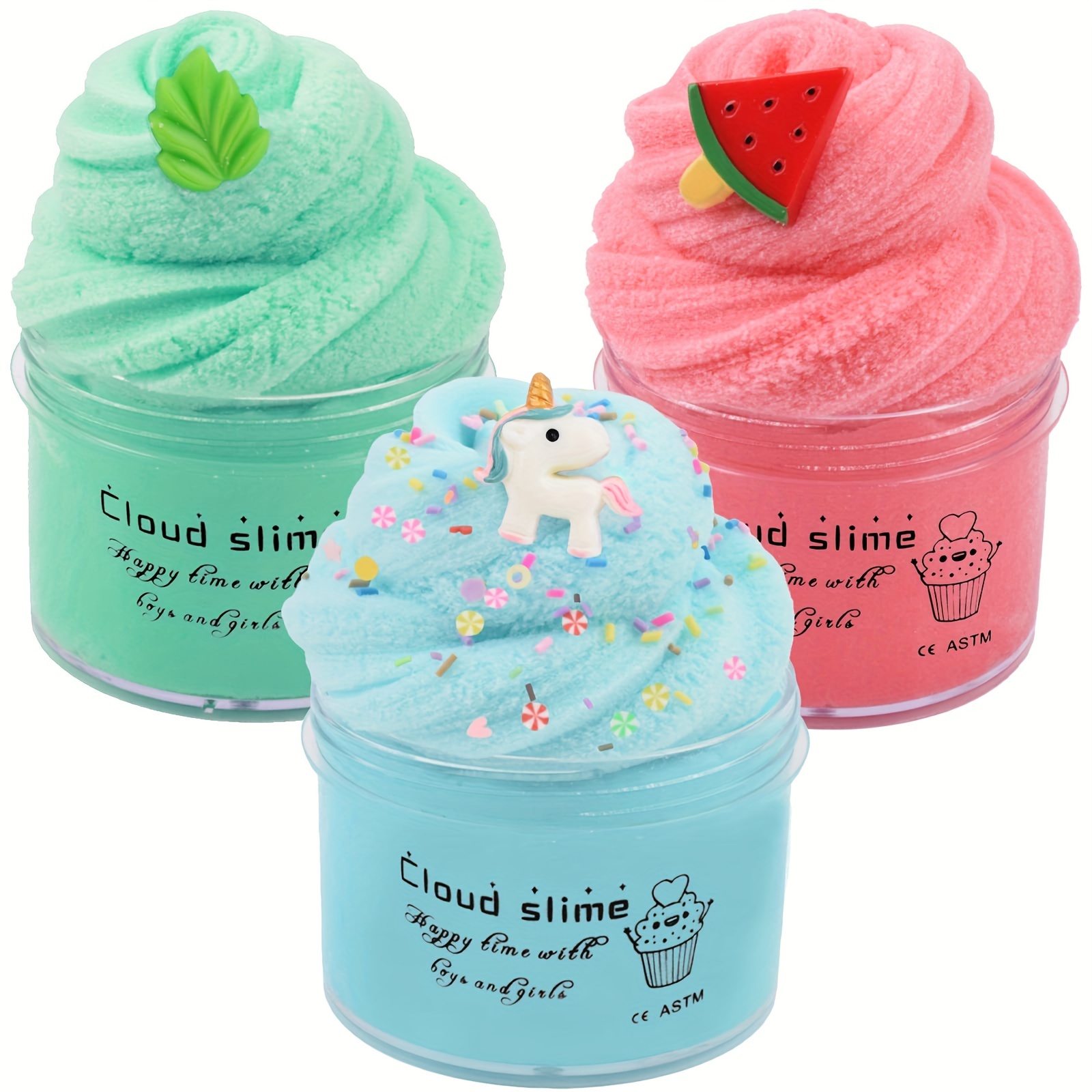 4 PCS Cloud Slime Kit,Scented DIY Mini Slime Supplies for Kids, Best  Birthday Gift Stress Relief Toy for Boys and Girls Party Favor
