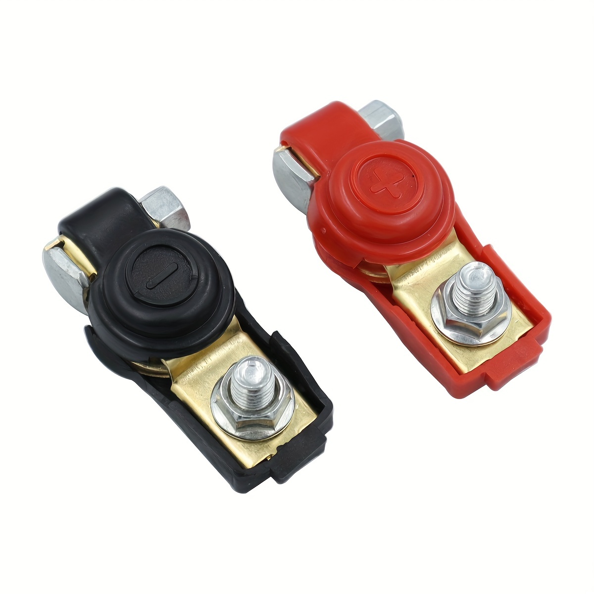TKDMR 2Pairs Car Battery Cable Terminal Clamps-Connectors - Battery  Terminal with Plastice Cover,Good Contact,Corrosion Resistance,Applicated  in