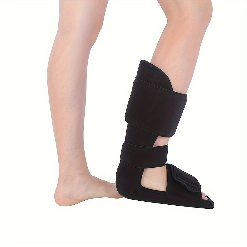 Knee Immobilizer Full Leg Brace,Leg Fixed Brace Orthopedic Drop Foot  Support Orthosis,Rehabilitation Equipment Varus Correction Fracture Fixed  Foot