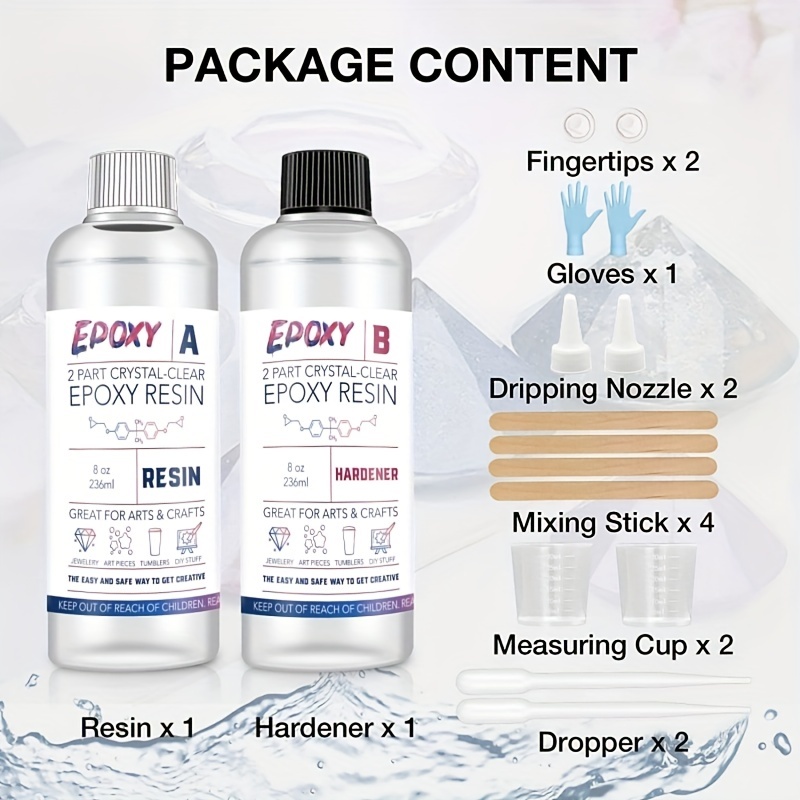 Amazing Resin Epoxy Resin Kit for Jewelry, Art, Craft, Fast Curing