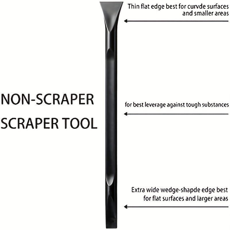 Non-Scratch Plastic Scraper Tool Carbon Fiber Plastic Cleaning