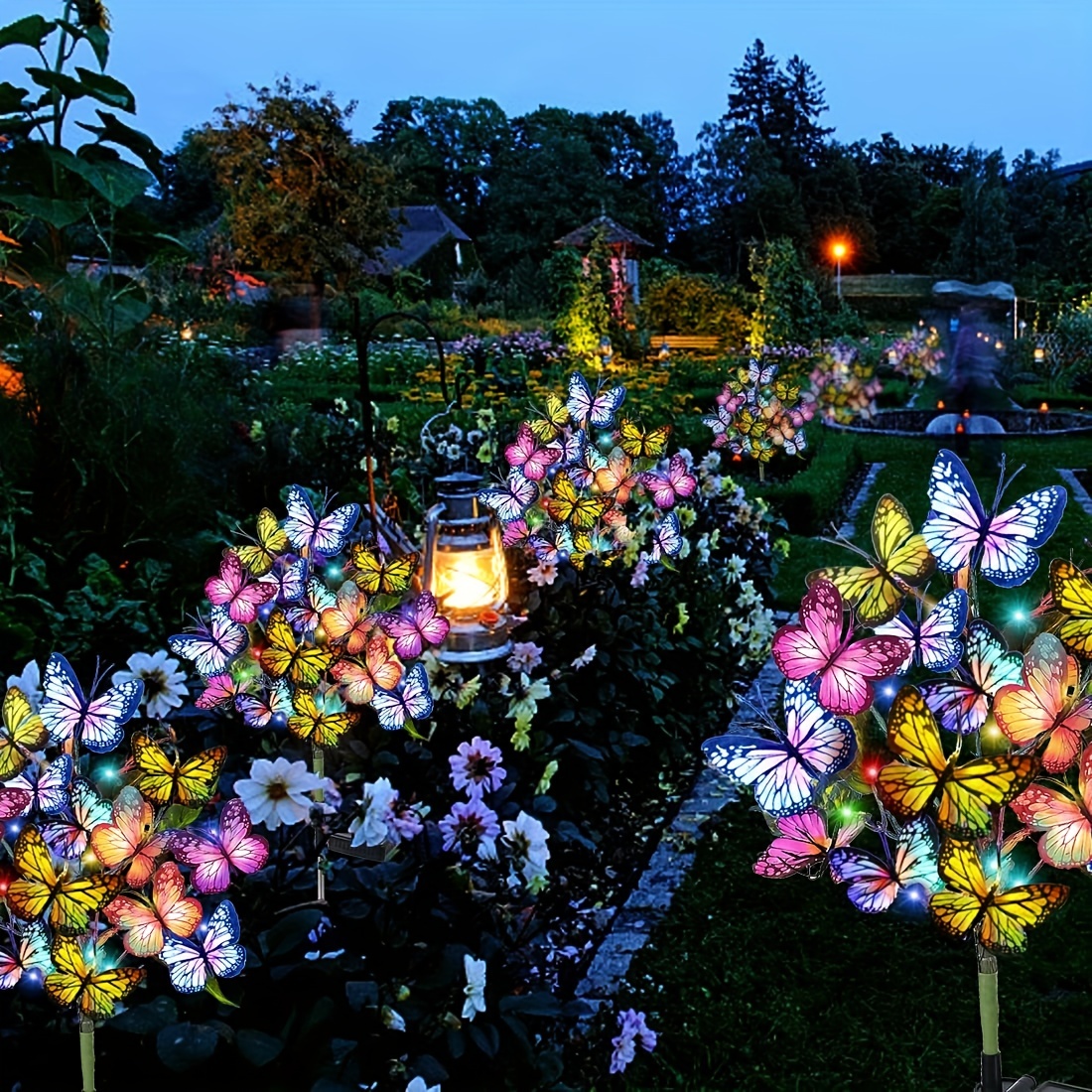 Solar Garden Lights, Outdoor Waterproof Decorative Solar Lights, New  Upgraded, With 44 Led 34 Butterfly Solar Lights, For Garden Yard Outdoor  Decor Pathway, Gifts For Women Mother's Day Temu