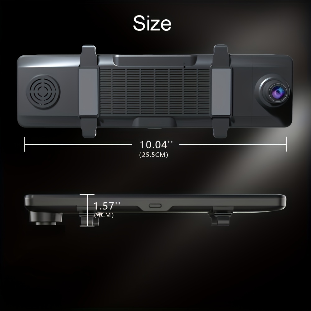 WeBeqer 4K Spiegel Dashcam mit 1080P Rückfahrkamera,Dashcam Auto Vorne  Hinten mit 10 IPS-Touchscreen, Auto Kamera mit GPS 64 GB-Karte 170°  Weitwinkel Loop-Aufnahme und G-Sensor Parküberwachung: :  Elektronik & Foto