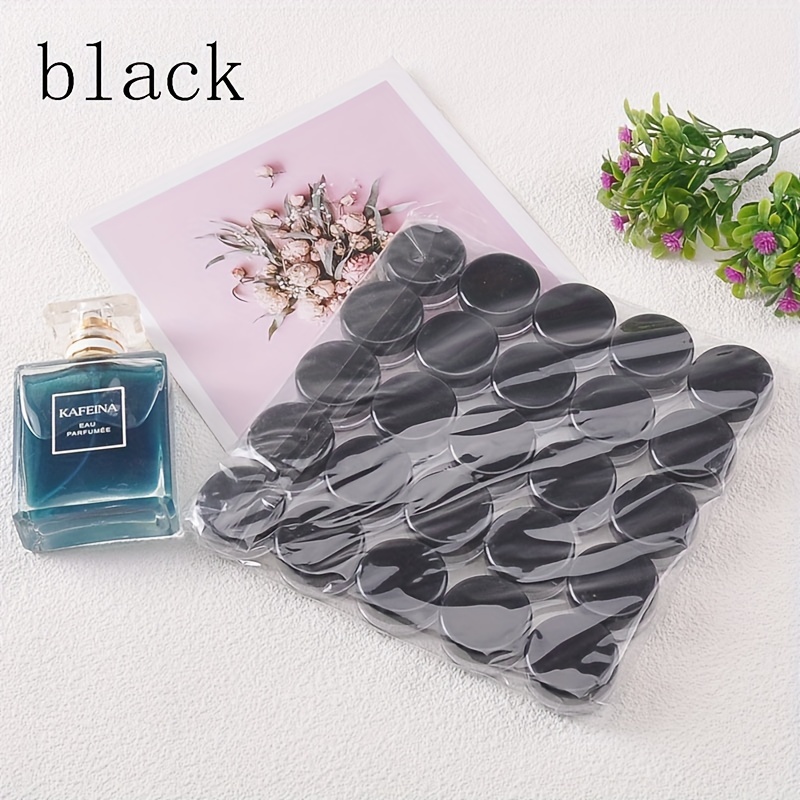 Image of 3g/0.1oz 10-colour 25pcs/set Round Clear Plastic Jars With Lids For Creams, Lotions, Powders, Glitters And More Shadow
