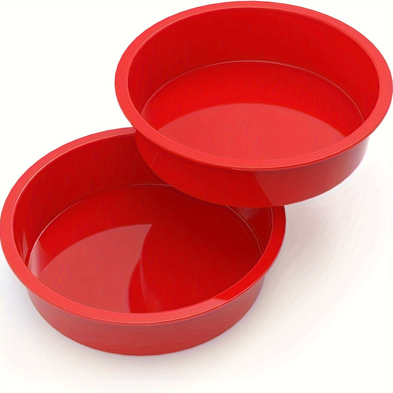 

2pcs, Silicone Round Shaped Cake Pans - 8 Inch Nonstick Round Cake Mold, Round Shaped Baking Pans For Cakes And Brownies