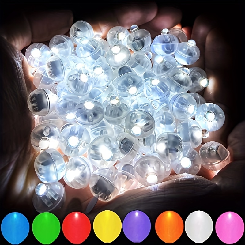 Luces LED de globo, mini luces LED alimentadas por pilas, bombillas para  farol de papel de calabaza, globo, boda, Halloween, fiesta de Navidad