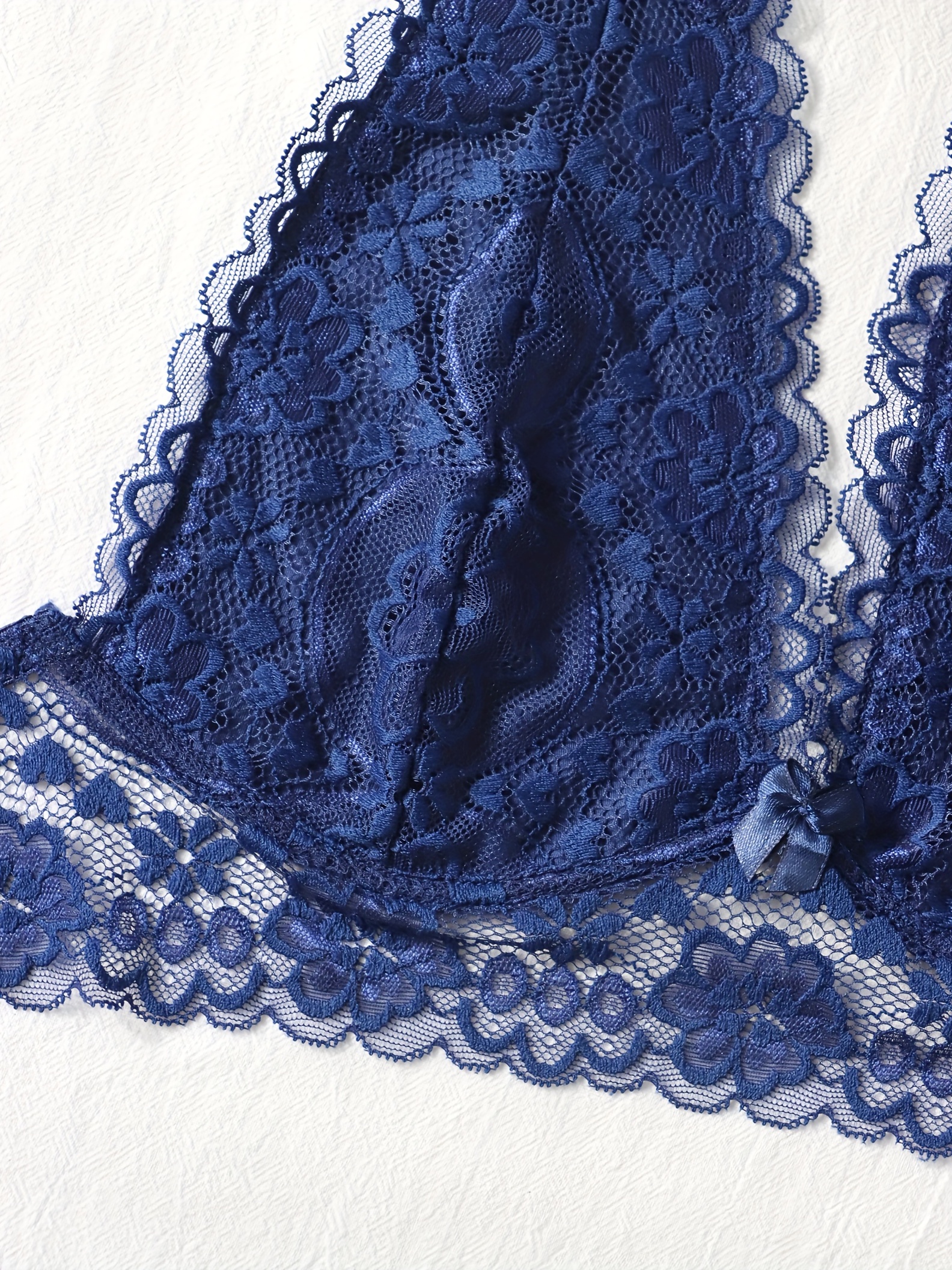 Women's Fishnet Lace Bralette - Auden™ Blue XXL