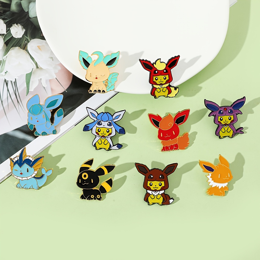 Takara Tomy Cute Pin Set Fashion Chikorita Pikachu - Temu
