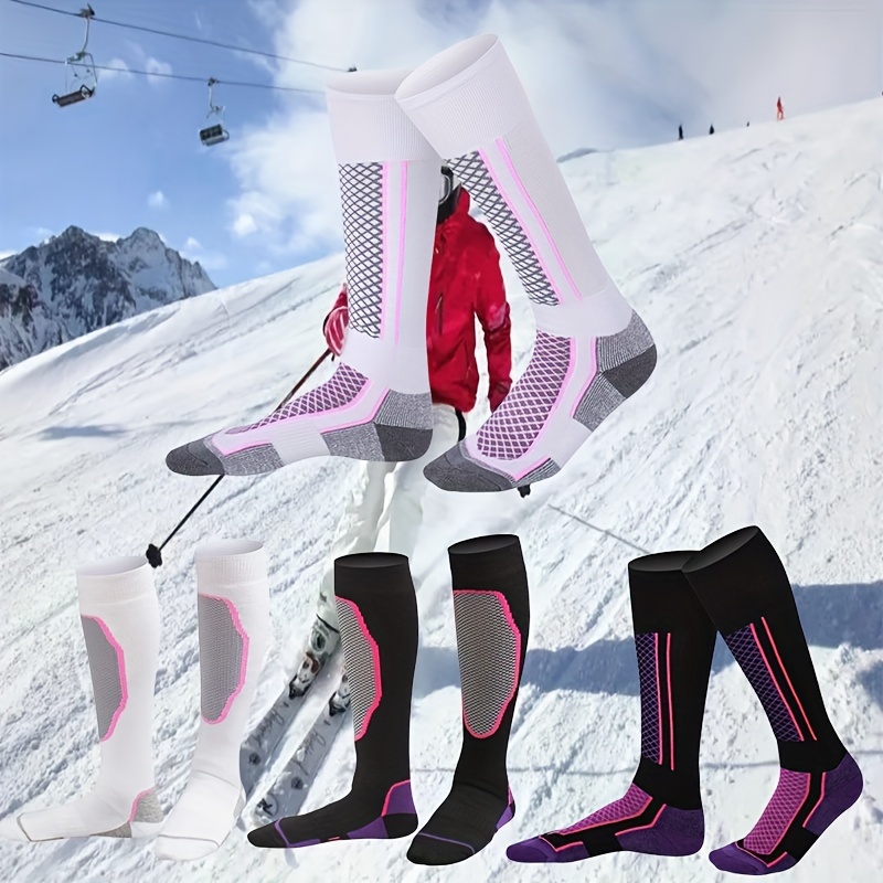 1 Paire De Chaussettes De Ski D'hiver Chaussettes De Sport - Temu