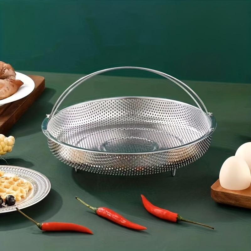 Universal Steamer Insert Pans Food Steamer Basket Stainless Steel Steaming  Rack 